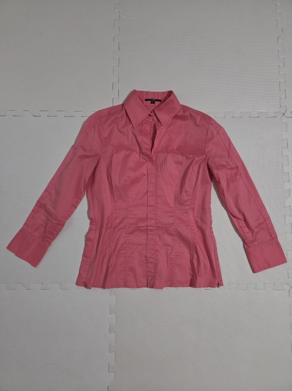 Hugo Boss Pink Fitted Button-Down Shirt